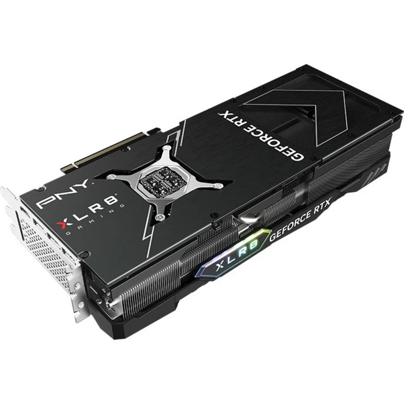 PNY VCG409024TFXXPB1 GeForce RTX 4090 24GB XLR8 Gaming VERTO EPIC-X RGB Triple Fan Graphic Card, PCI Express 4.0, HDMI, DisplayPort