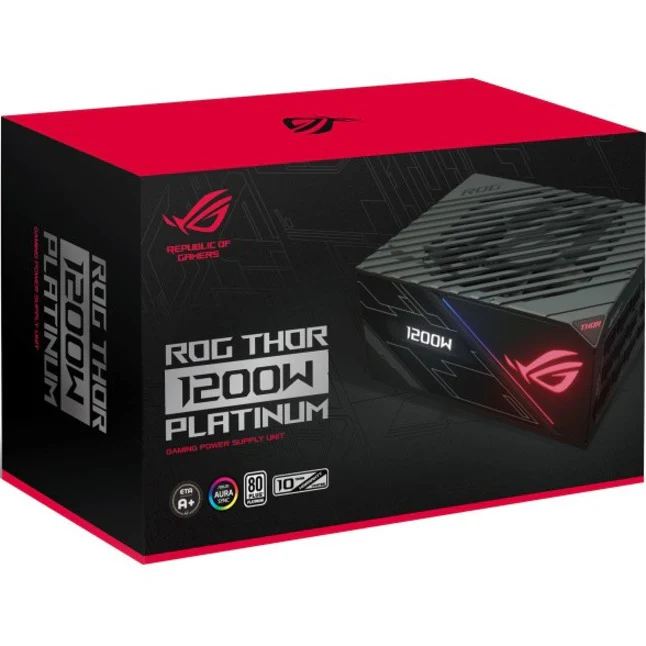 Asus ROG-THOR-1200P ROG Thor 1200W Power Supply, High Efficiency, Single +12V Rail