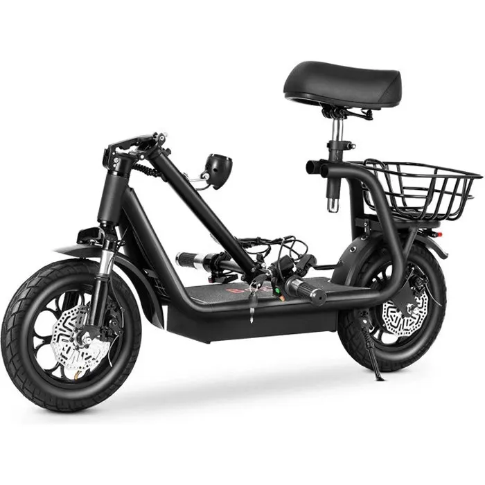 Electric scooter - BOGIST M5 PRO - 500W motor, 48V 11Ah battery, 12 inch wheels, 40km, with seat, disc brakes, shock absorbers 