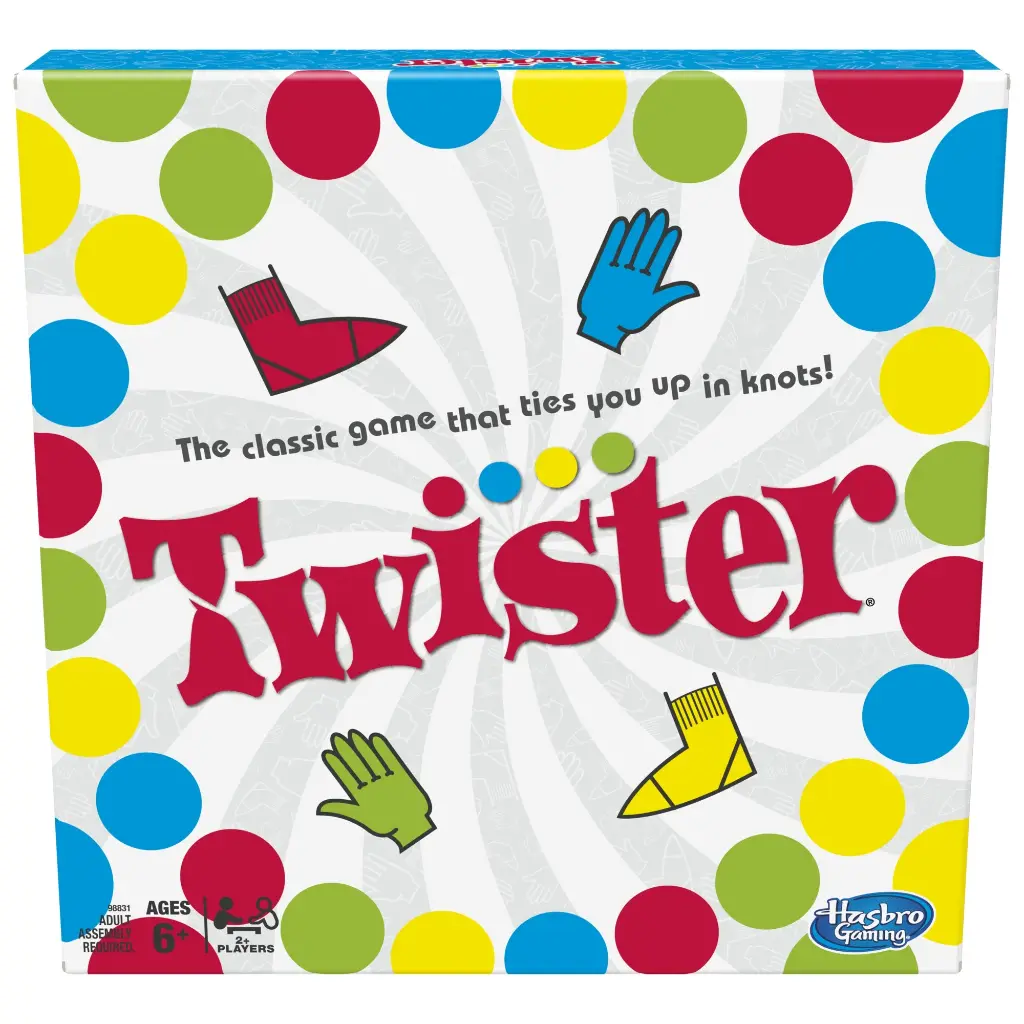 Twister Game with Spinner's Choice & Air Moves, Family Games for 2+ Players, Christmas Gifts for 6+ 